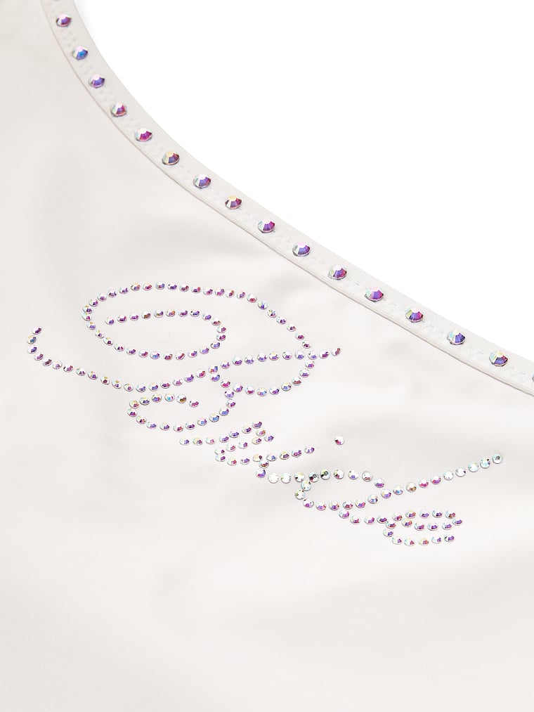 Bridal Bling Halter One-Piece Swimsuit