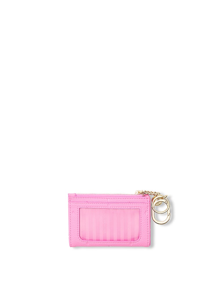 Victoria's Secret, Victoria's Secret Foldover Card Case, Pink Foyard, offModelBack, 3 of 3
