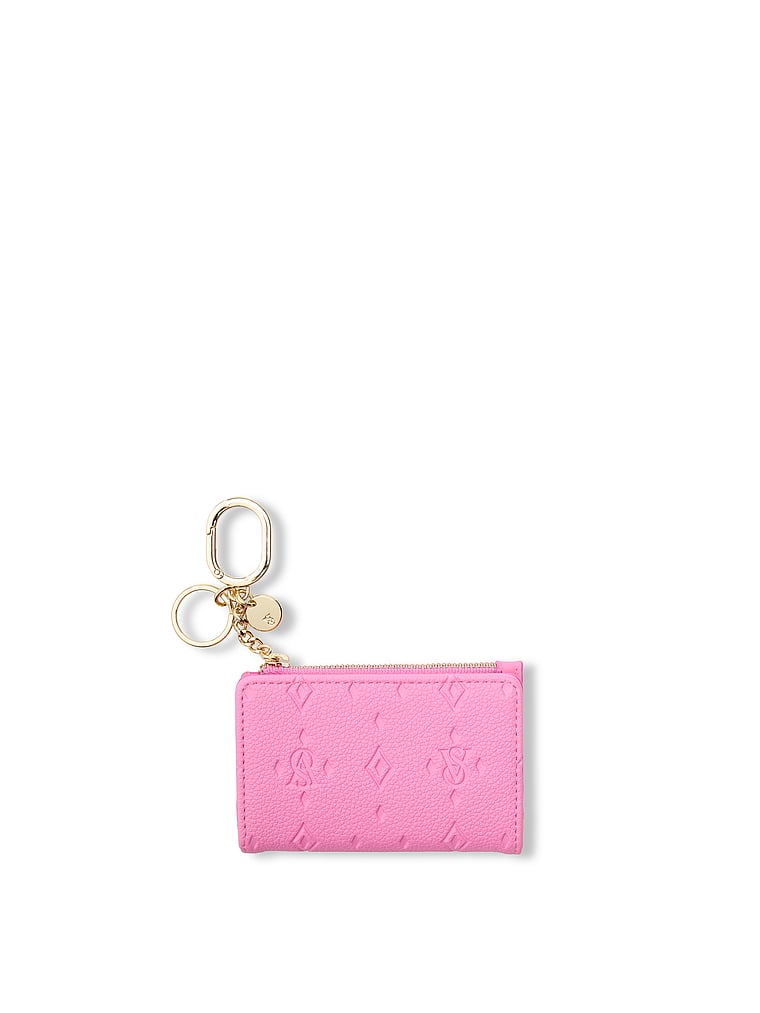 Victoria's Secret, Victoria's Secret Foldover Card Case, Pink Foyard, onModelFront, 1 of 3