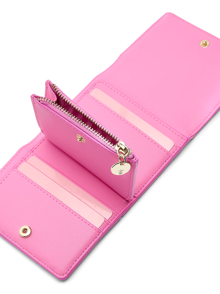 Buy Small Flap Wallet, Pink Foyard - Order Small Accessories