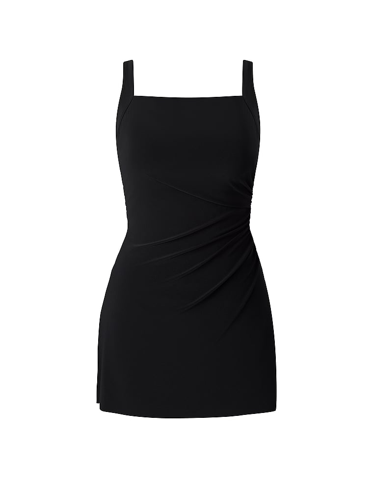 Victoria's Secret, Miraclesuit Rock Solid Orla One-Piece, Blk, offModelFront, 4 of 4