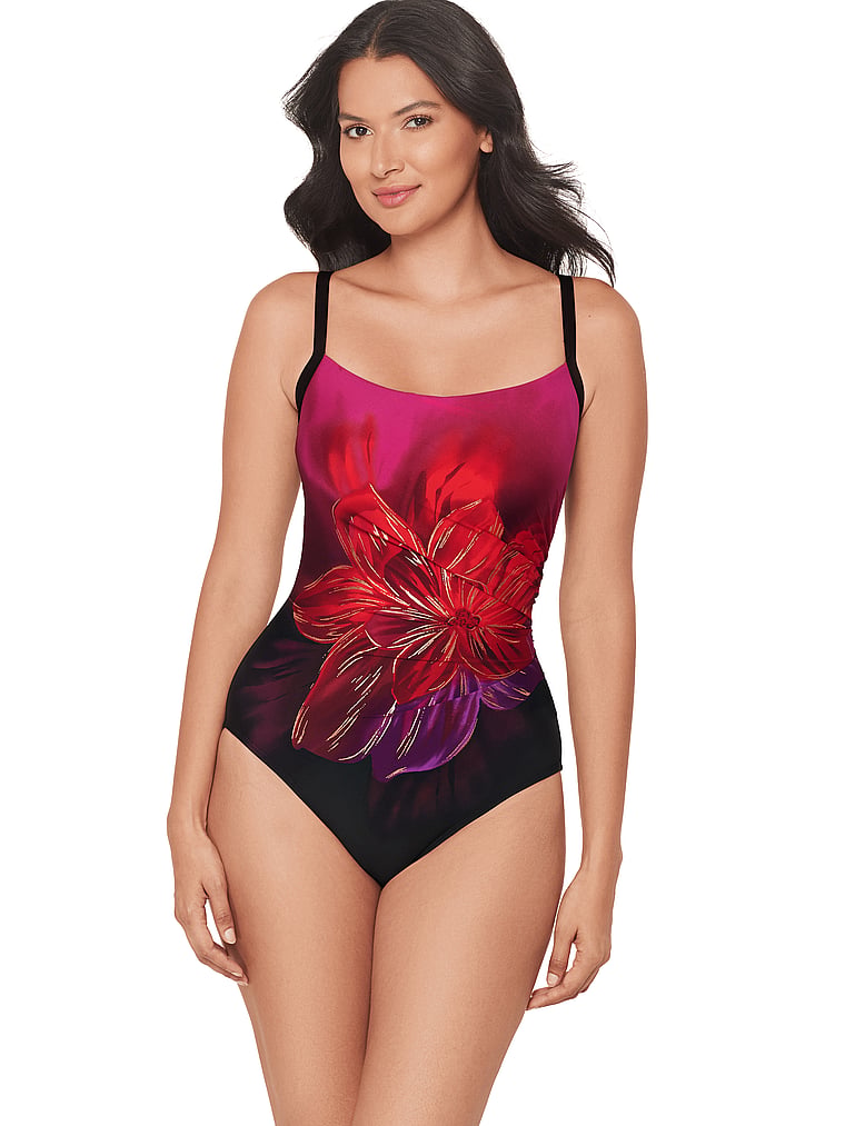 Victoria's Secret, Miraclesuit Petali Rosa Starr One-Piece, Blm, onModelFront, 2 of 5