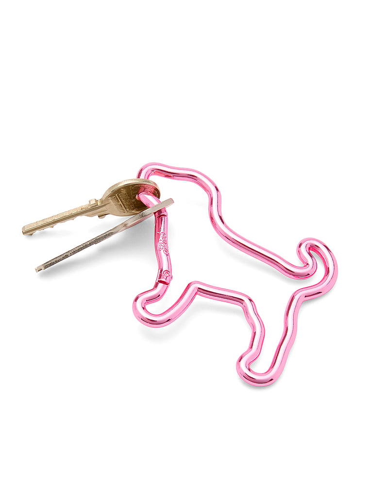 PINK Dog Carabiner Clip, Fall For Me Pink, detail, 2 of 2