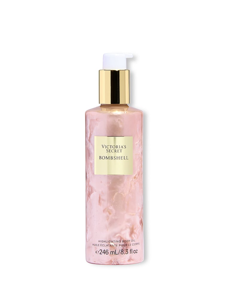 Victoria's Secret, Fine Fragrance Bombshell Highlighting Body Oil, Bombshell, onModelFront, 1 of 3