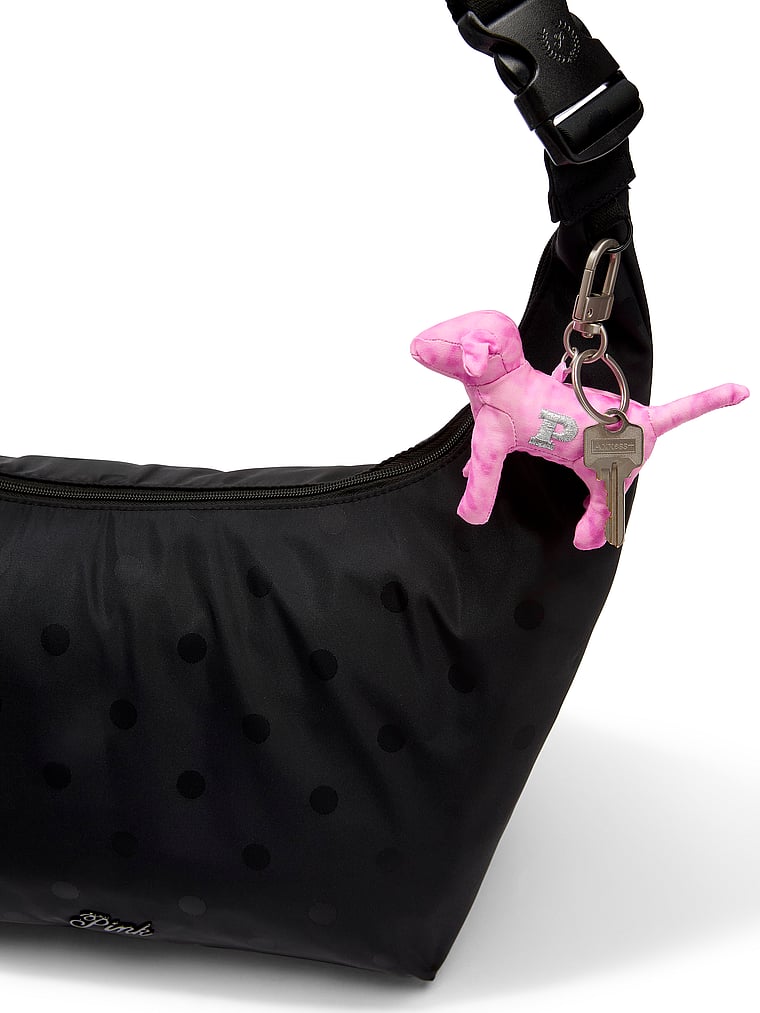 PINK PINK Micro Dog™ Keychain Charm, Pink Leopard, detail, 4 of 4