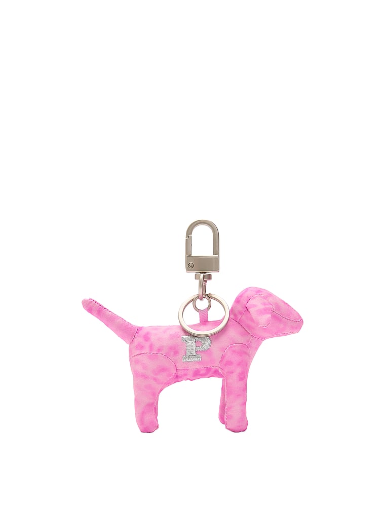 PINK PINK Micro Dog™ Keychain Charm, Pink Leopard, onModelBack, 2 of 4
