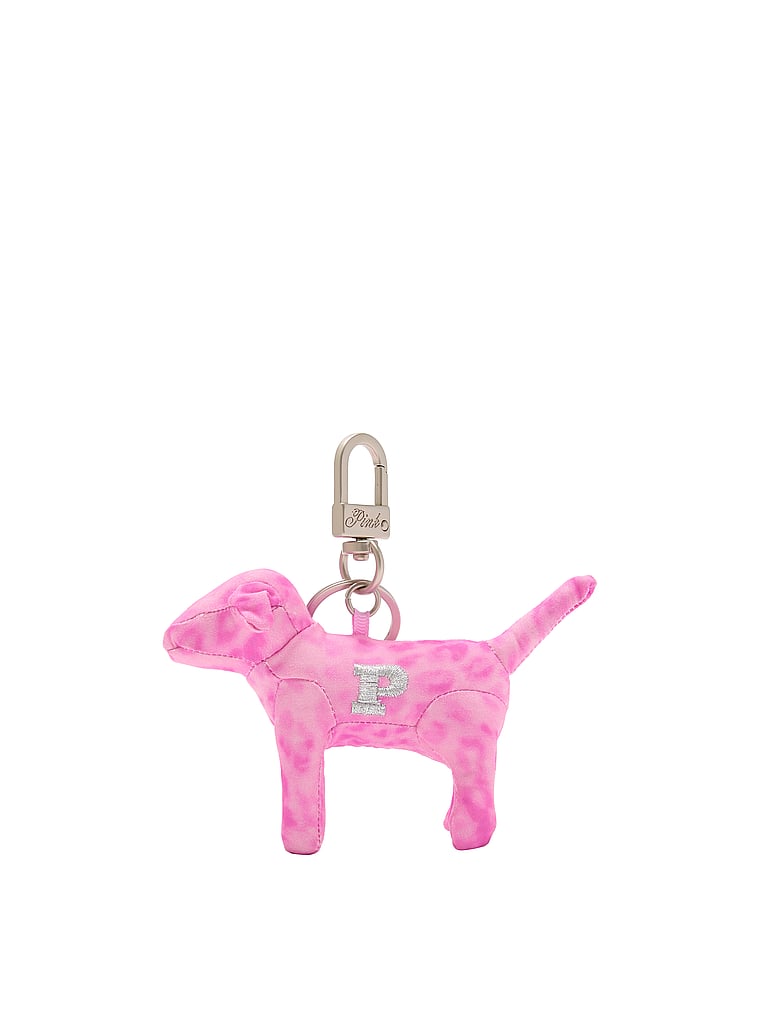 PINK PINK Micro Dog™ Keychain Charm, Pink Leopard, onModelFront, 1 of 4