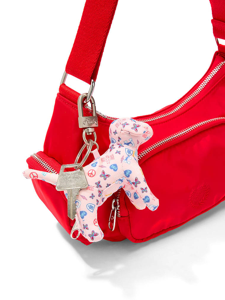 PINK PINK Micro Dog™ Keychain Charm, Pink Heritage Print, detail, 3 of 3