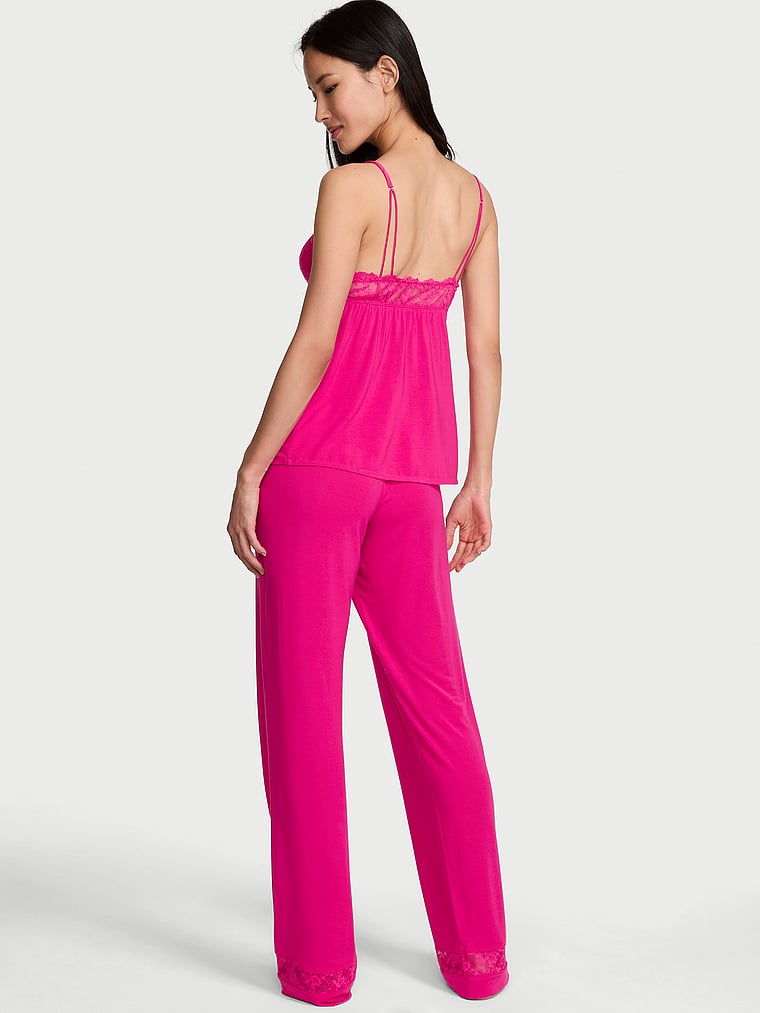 SoSoft™ Modal Lace-Trim Cami & Pants Set