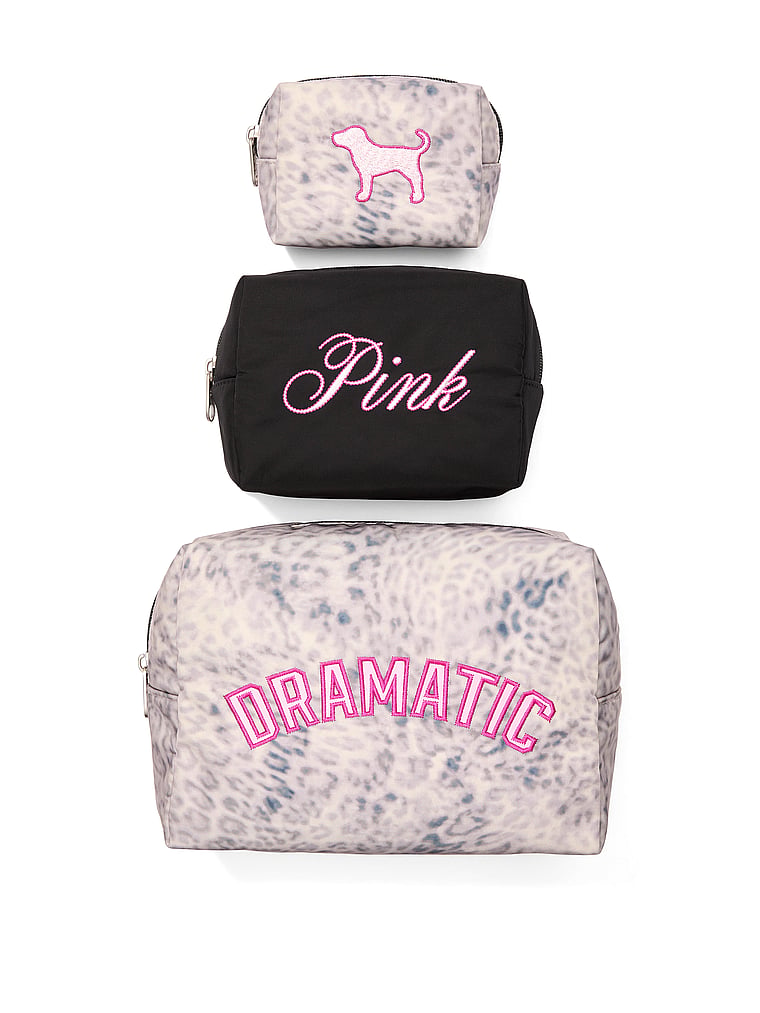 PINK Makeup Bag Trio, Leo Haze, onModelFront, 1 of 3