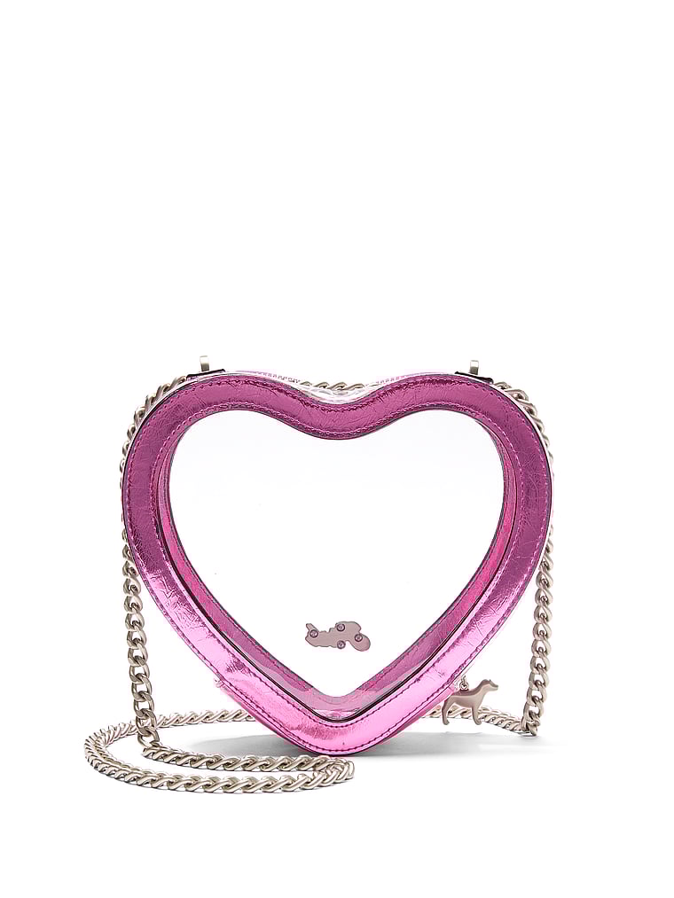 Clear Heart Shoulder Bag