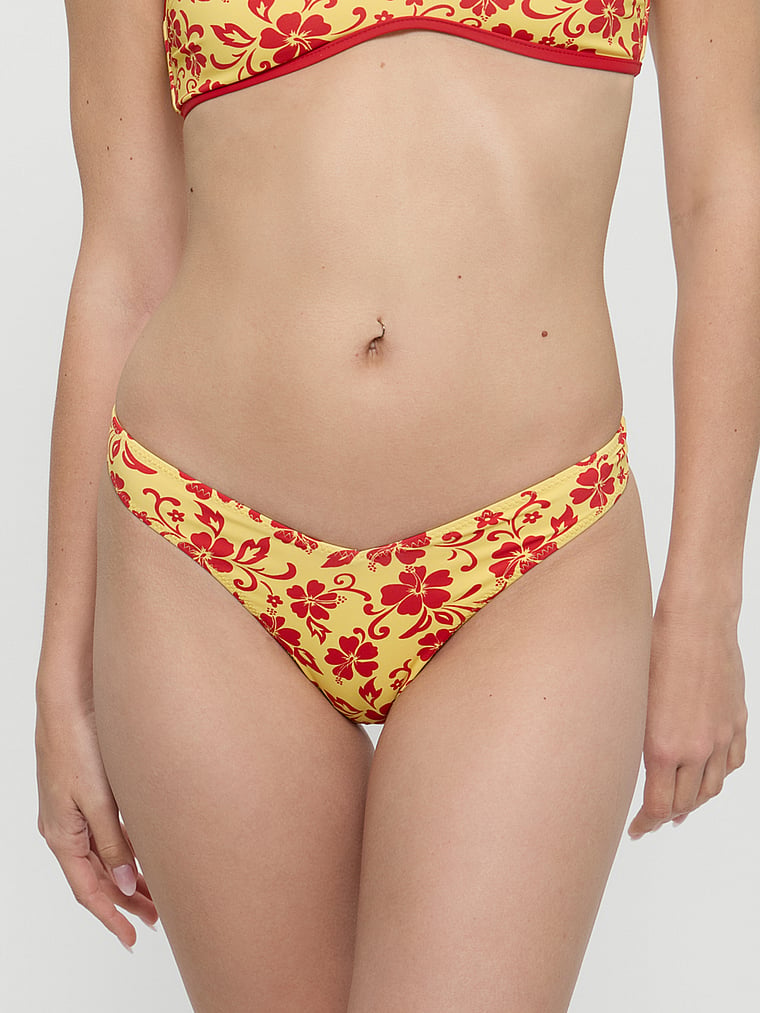 Victoria's Secret, Frankies Bikinis Enzo Floral Cheeky Bikini Bottom, Favorite Flower, detail, 4 of 4