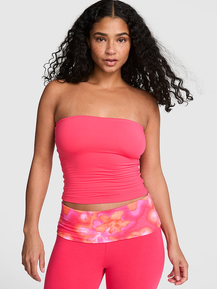 PINK PINK Base Stretch™ Tube Top, Candy Pink, onModelFront, 1 of 3