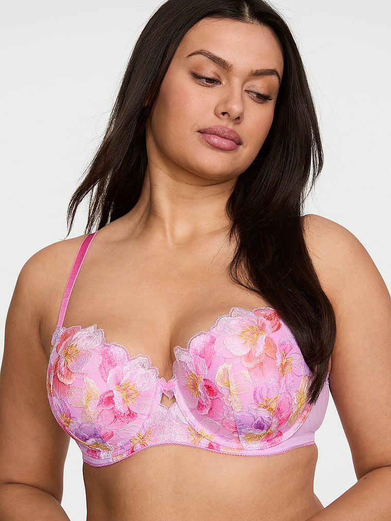 Lace Lightly Lined Racerback Demi Bra