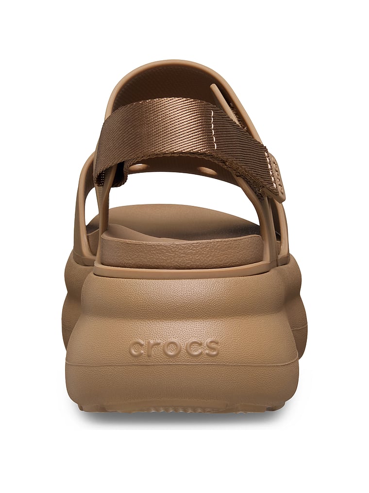Crocs Soho Y-Strap Sandal, Sepia, onModelBack, 2 of 4