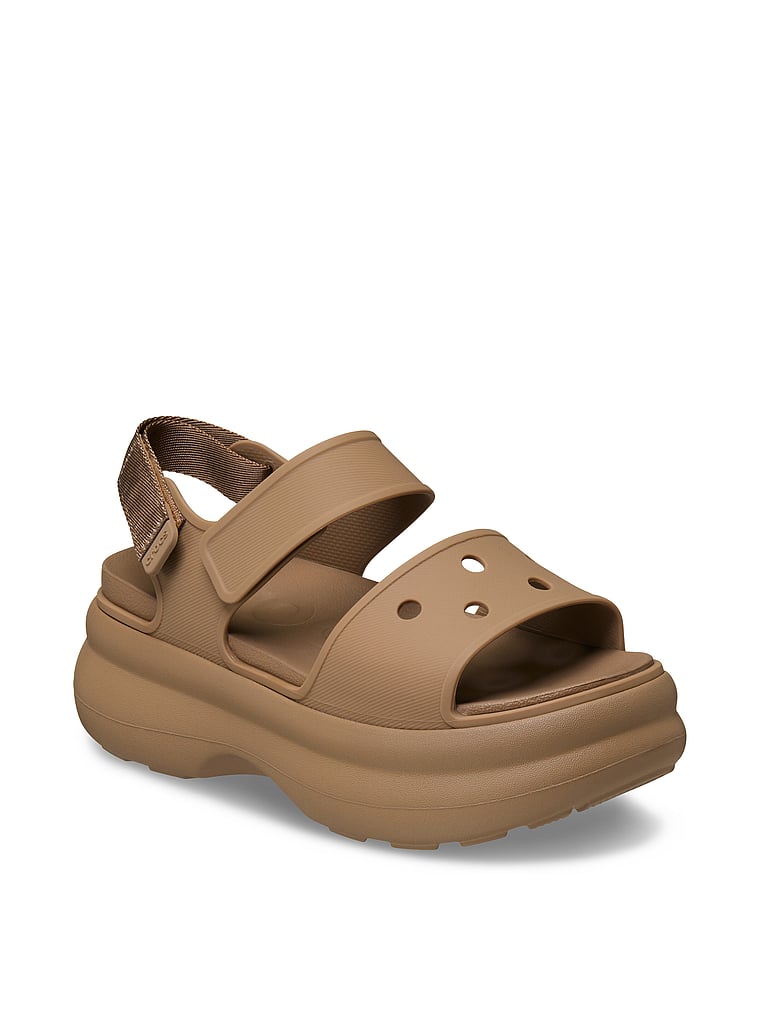 Crocs Soho Y-Strap Sandal, Sepia, onModelFront, 1 of 4