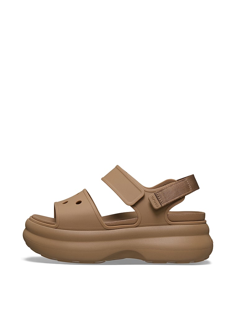 Crocs Soho Y-Strap Sandal, Sepia, onModelSide, 3 of 4