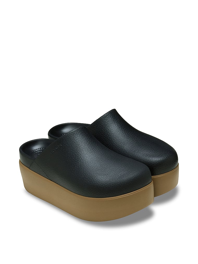Crocs Dylan Platform Clogs, Black/Sepia, onModelFront, 1 of 4