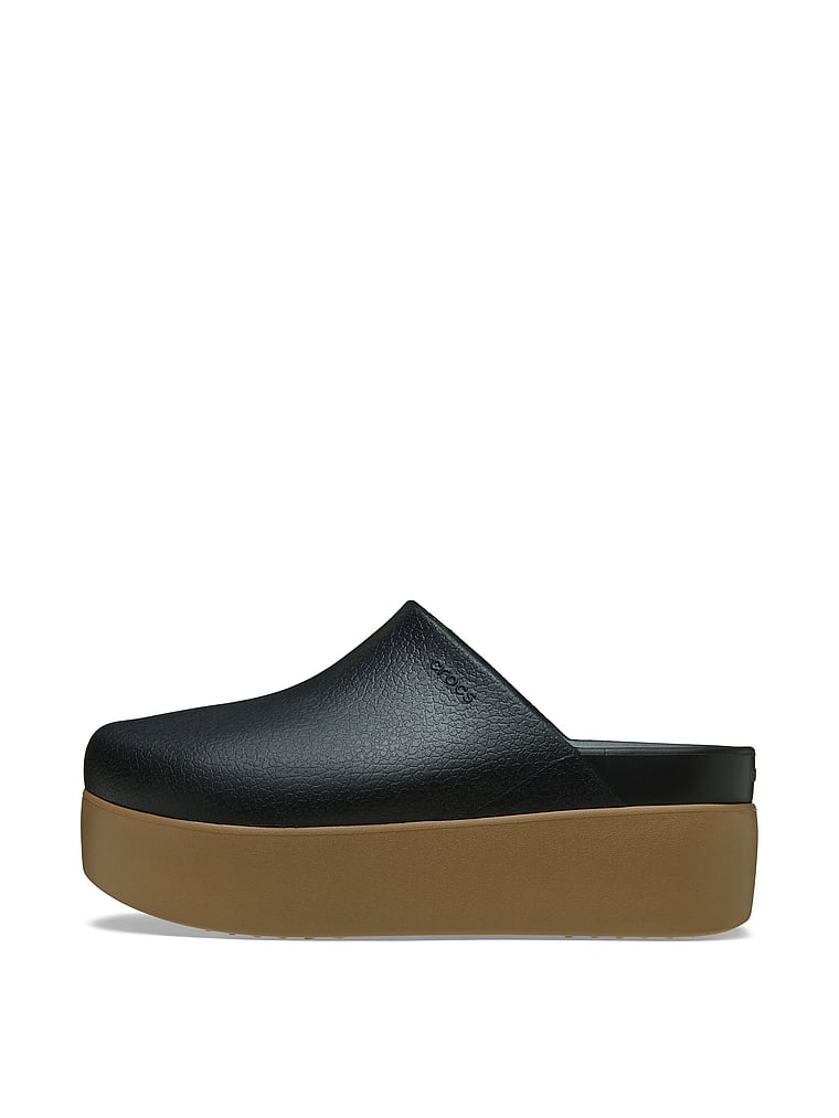 Crocs Dylan Platform Clogs, Black/Sepia, onModelSide, 3 of 4