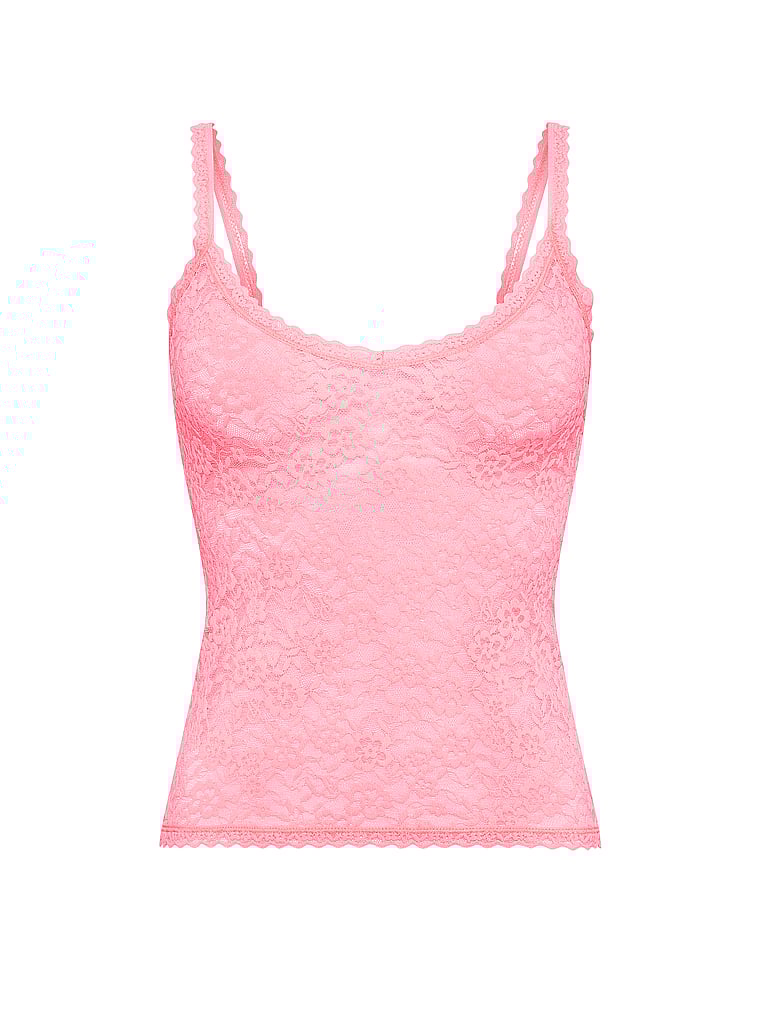 Victoria's Secret, Victoria's Secret Lacie Cami, Pink, offModelFront, 4 of 5