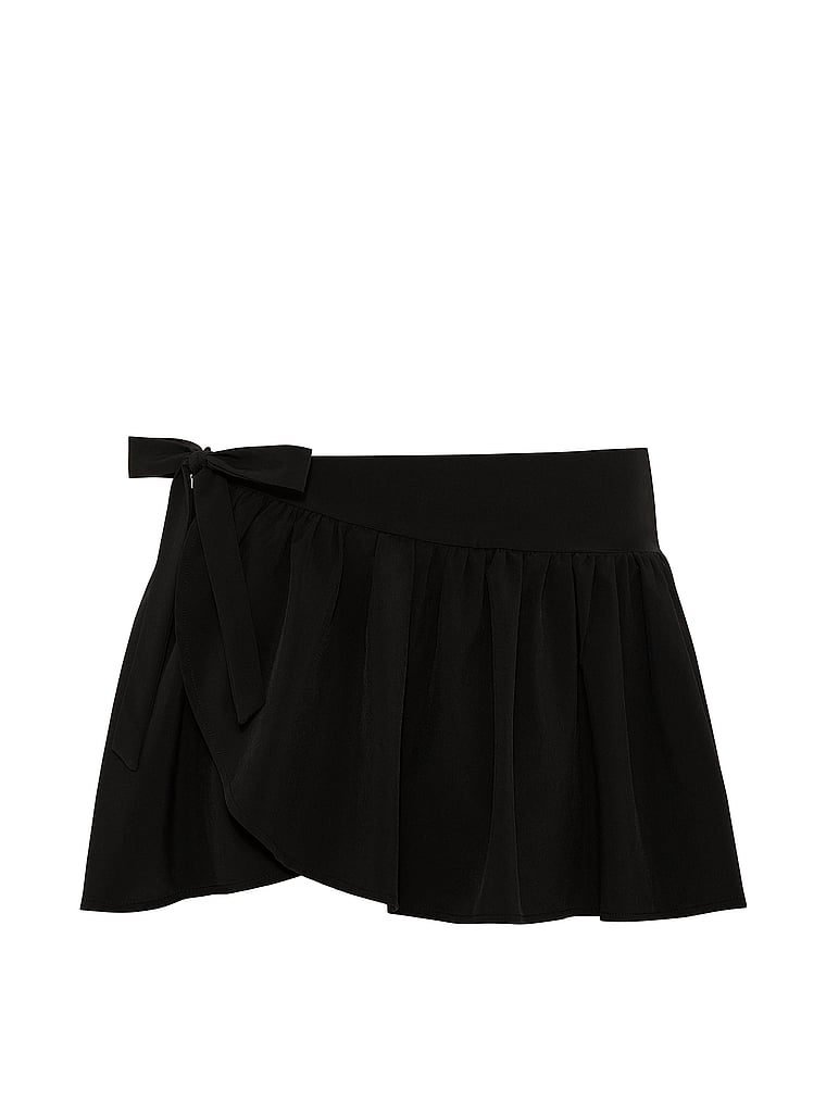 Tech Woven Asymmetrical Side-Tie Skort