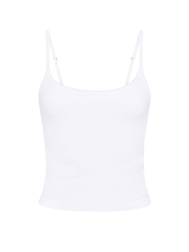 PINK AnyWear Cami, White, offModelFront, 3 of 3