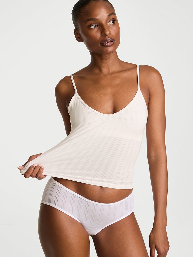 Victoria's Secret, Victoria's Secret SoSoft™ Modal Ultra-Fine Cami Top, Coconut White, onModelFront, 1 of 3