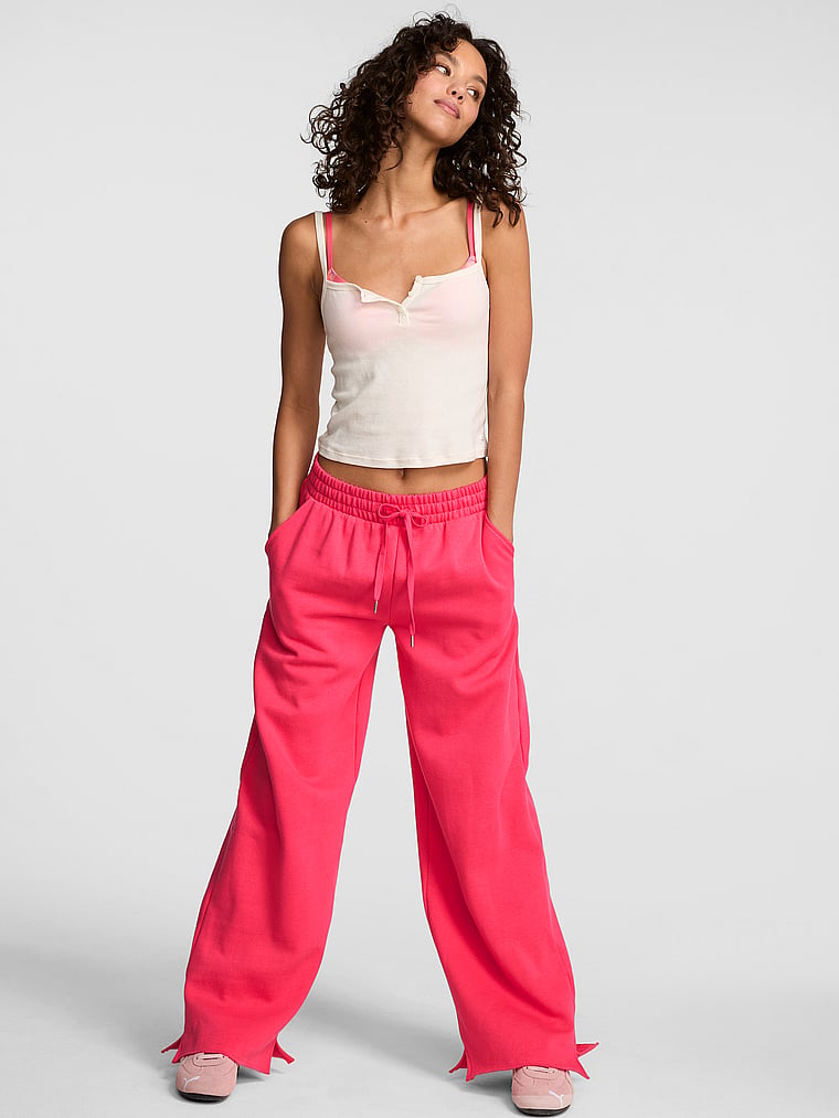 Campus Fleece™ Wide-Leg Split-Hem Sweatpants