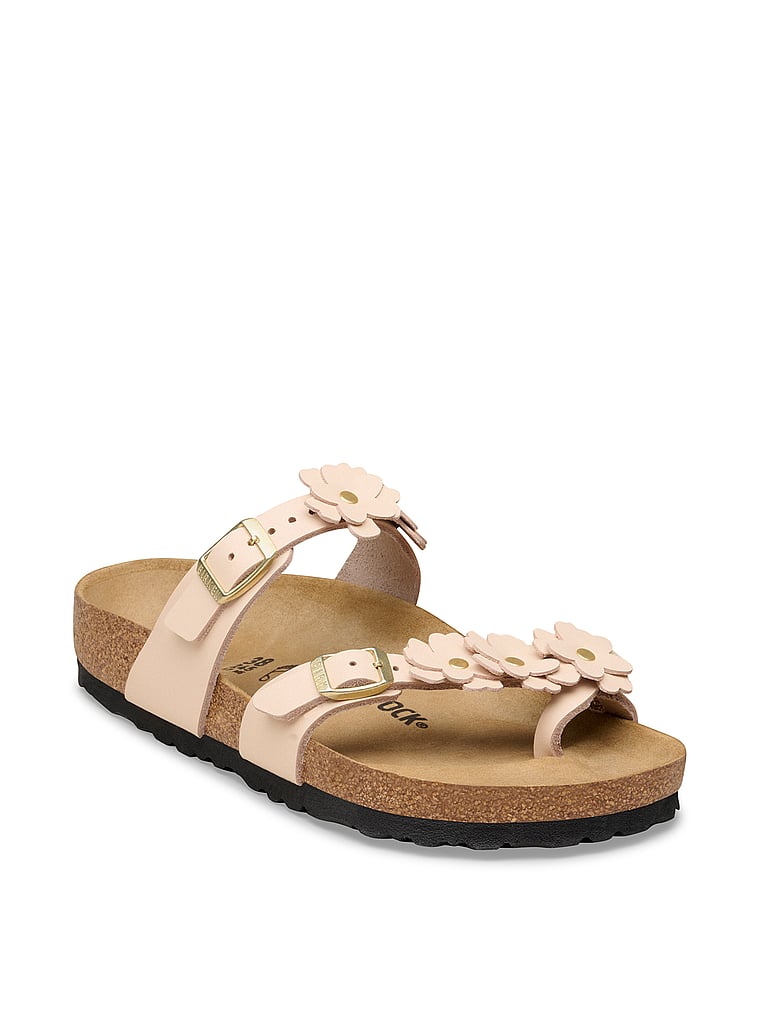 Birkenstock Mayari Flowers Sandals, Light Rose, onModelFront, 1 of 4