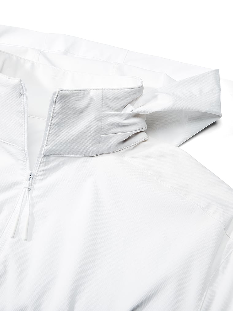 Victoria's Secret, VSX VSX ActiveFlex Cinched Full-Zip Jacket, VS White, onModelBack, 2 of 5