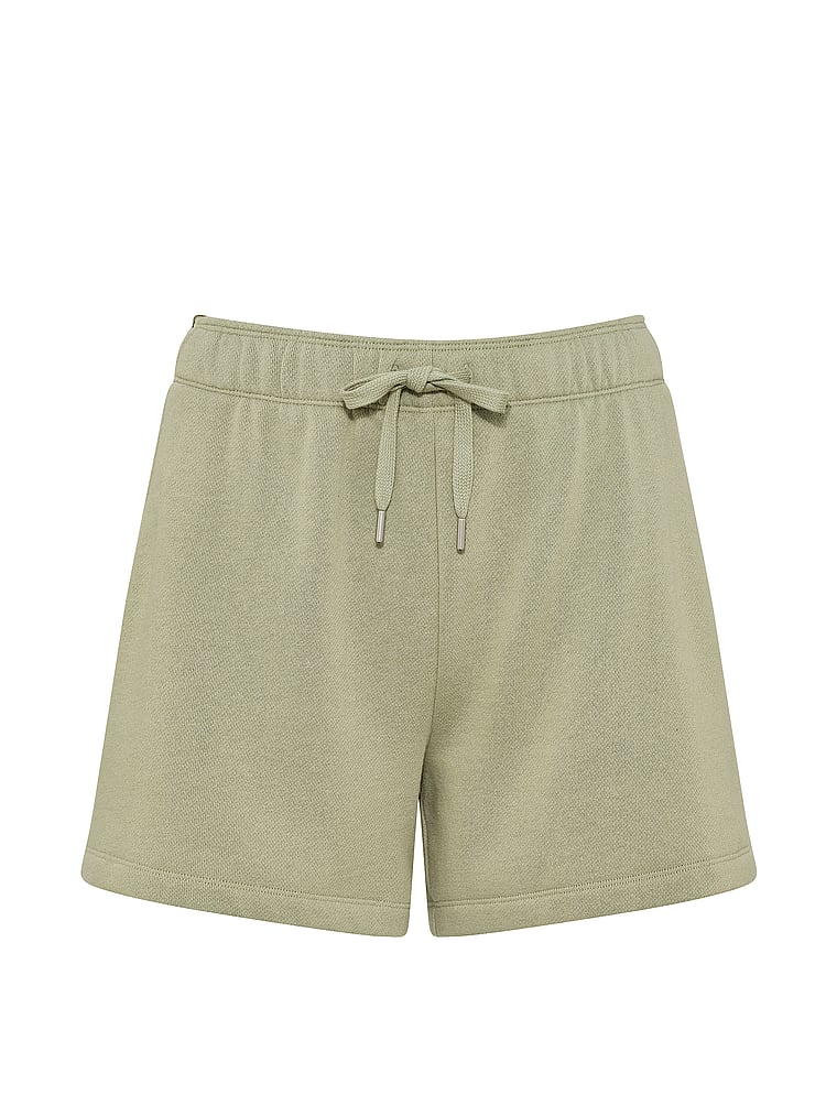 PINK Campus Fleece™ Roll-Down Shorts, Slate Green, offModelFront, 3 of 3