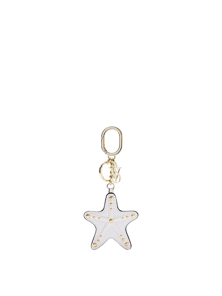 Victoria's Secret, Victoria's Secret Starfish Bag Charm Keychain, White Starfish, onModelFront, 1 of 3