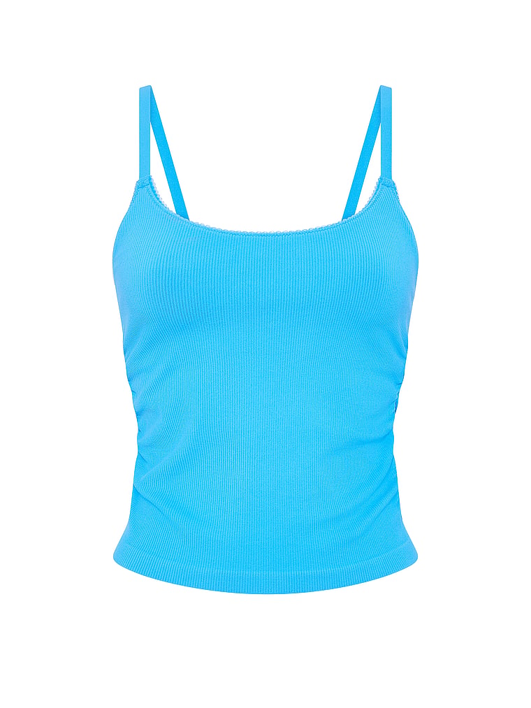 PINK AnyWear Cami, Capri Blue, offModelFront, 3 of 3