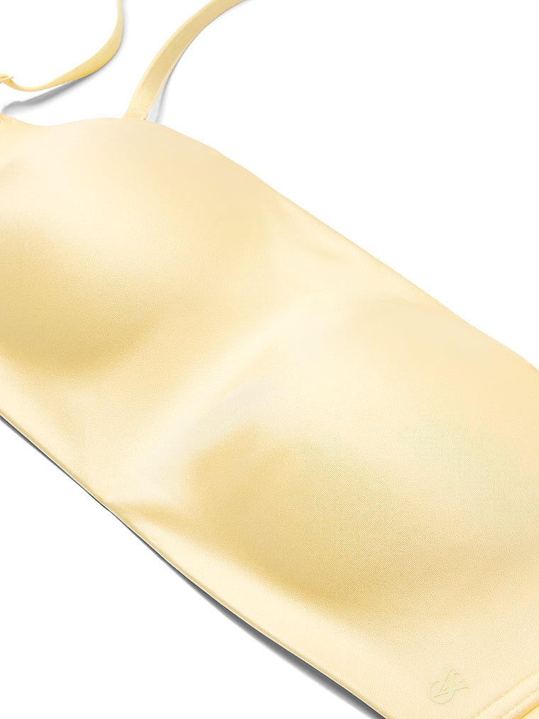 Victoria's Secret, Invisible by Victoria’s Secret Push-Up Wireless Bandeau Strapless Bra, Sunny Honey, detail, 5 of 5