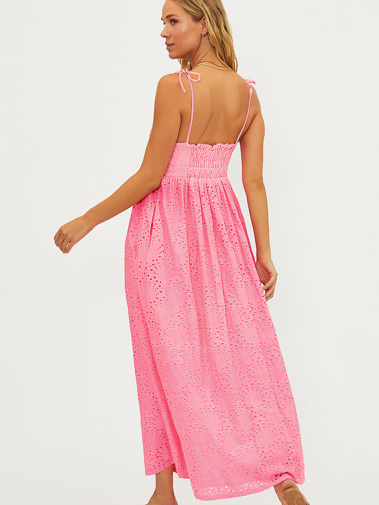 Victoria's Secret, Beach Riot Valory Maxi Dress, Seashell Pink, onModelBack, 2 of 3