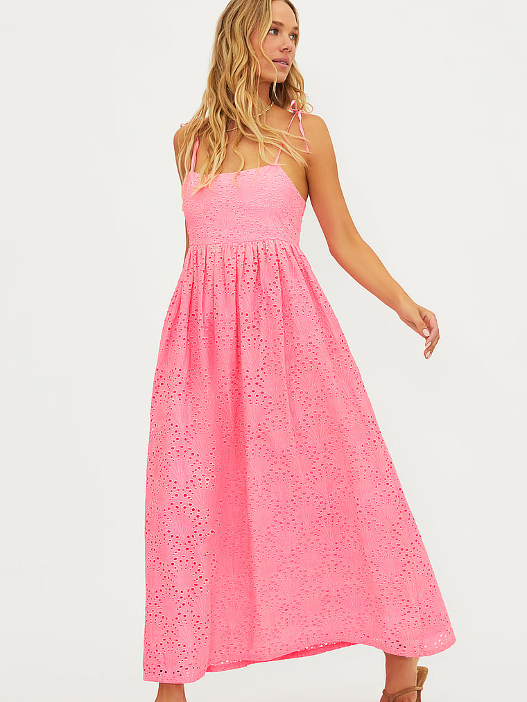 Victoria's Secret, Beach Riot Valory Maxi Dress, Seashell Pink, onModelFront, 1 of 3