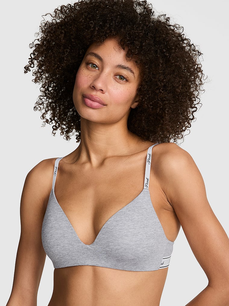 PINK Wear Everywhere Wear Everywhere™ Push-Up Wireless Bra, onModelFront, 4 of 5