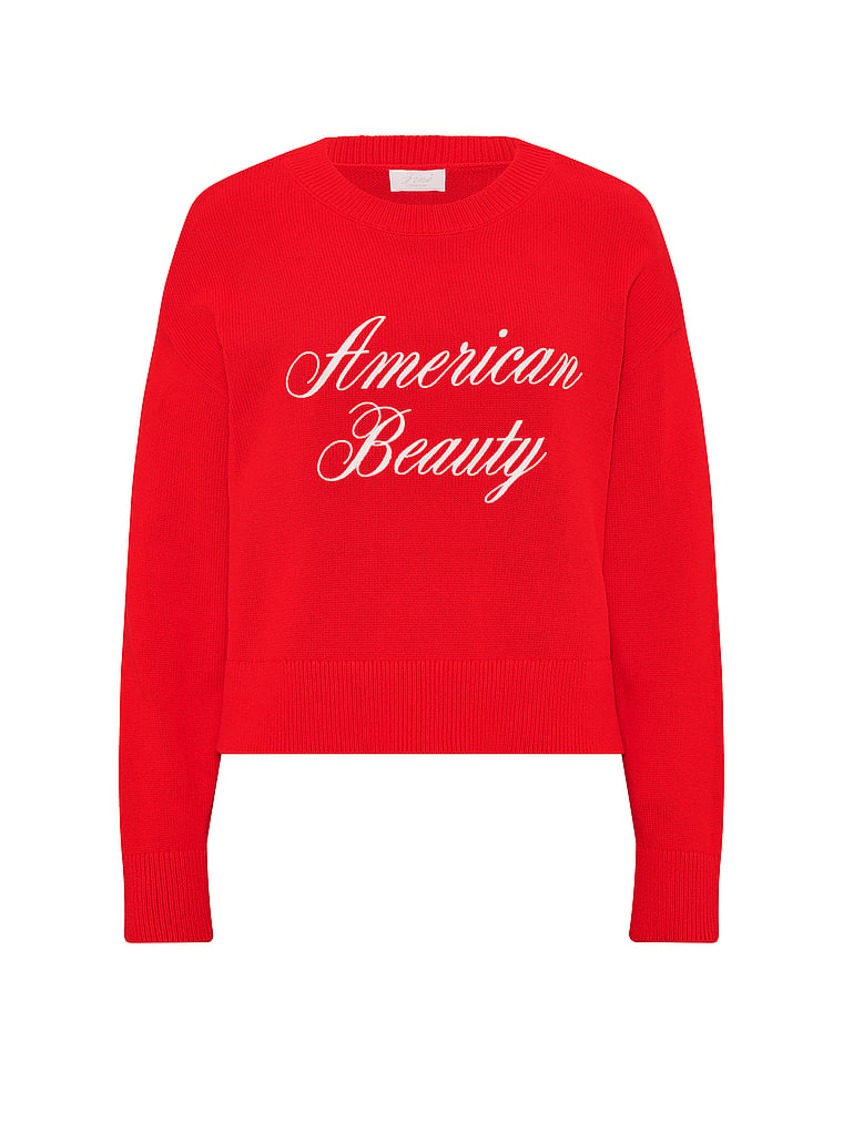 PINK Not Your Boyfriend’s Boxy Sweater, Bright Vermillion, offModelFront, 3 of 3