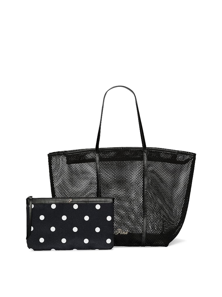 Victoria's Secret, Victoria's Secret Mesh Tote and Pouch Set, Tote, offModelFront, 1 of 1
