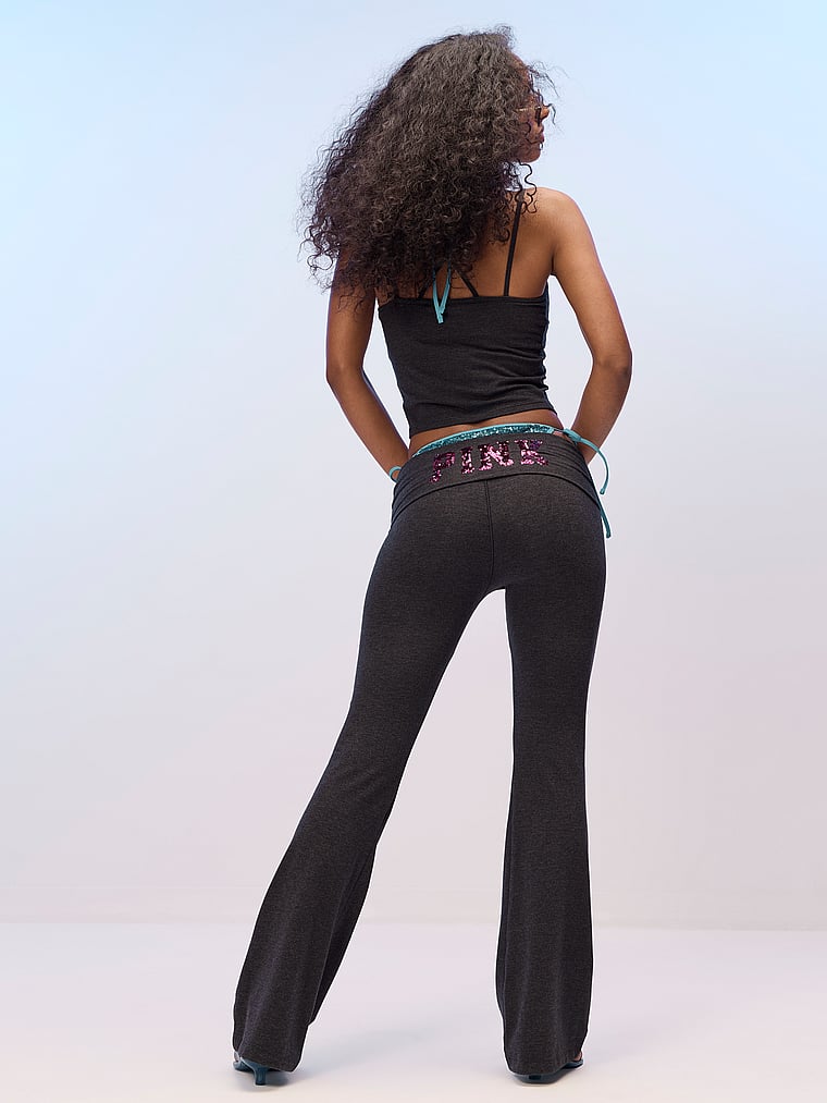All-Day Cotton™ Foldover Flare Leggings