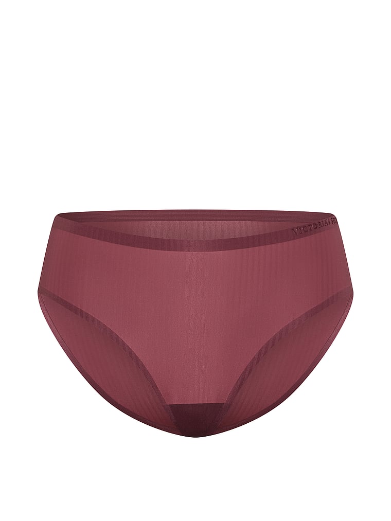 Victoria's Secret, Body by Victoria Body by Victoria Flex Lace-Trim Mid-Rise Bikini Panty, Morning Rose, offModelFront, 4 of 4