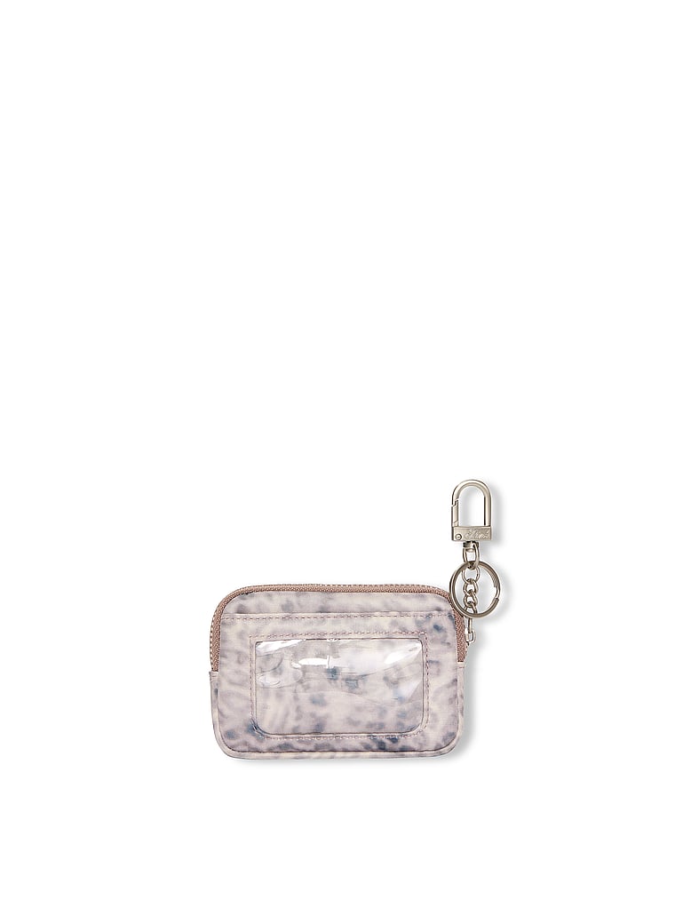 PINK Zip Card Holder Keychain, Leo Haze, onModelBack, 2 of 3