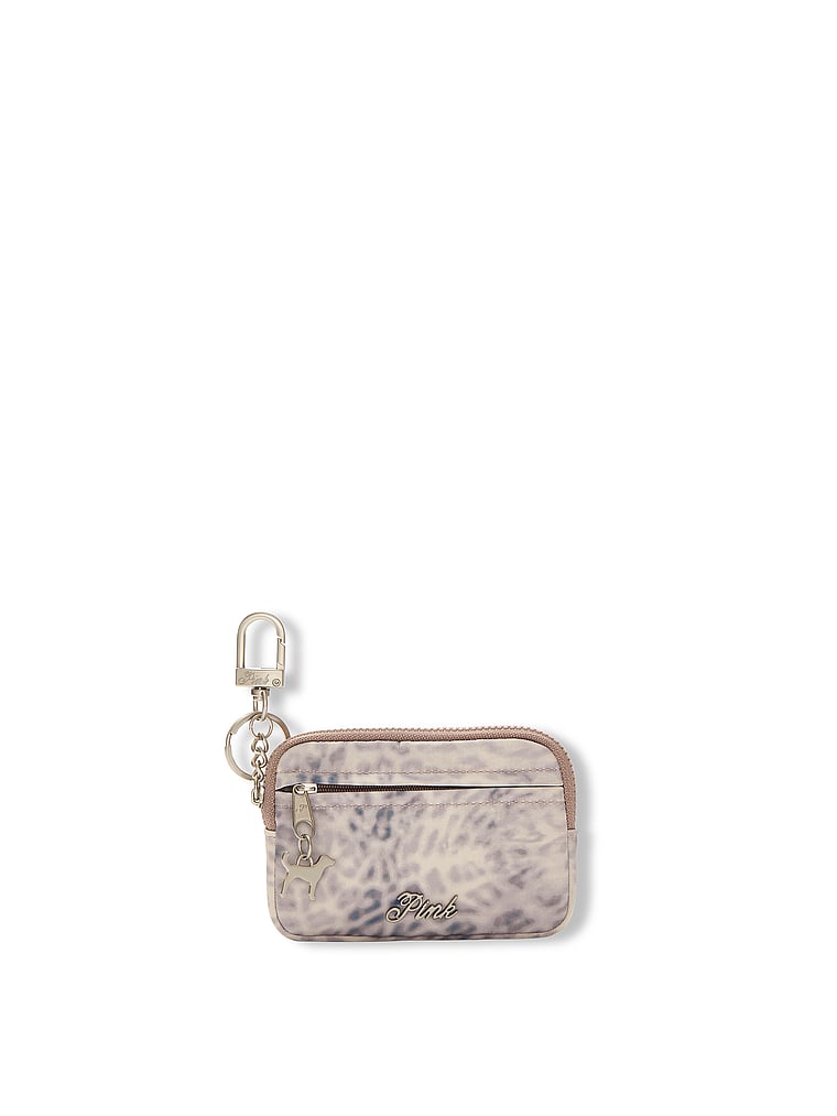 PINK Zip Card Holder Keychain, Leo Haze, onModelFront, 1 of 3