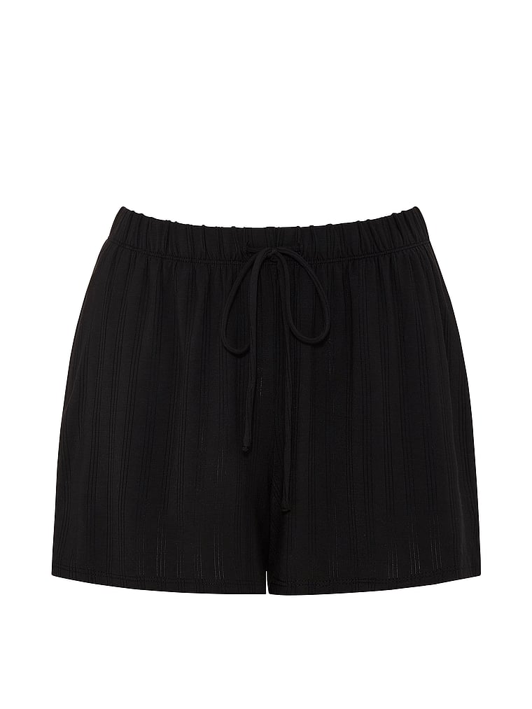 Victoria's Secret, Victoria's Secret SoSoft™ Modal Ultra-Fine Shorts, Black, offModelFront, 1 of 4 Nikita  is 5'10" and wears Small