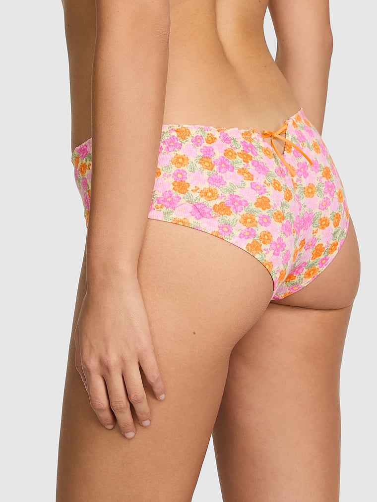 PINK Cotton Cheeky Panty, Vitamin C Floral Print, onModelBack, 2 of 3