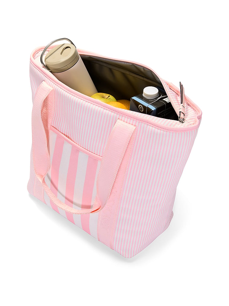 Victoria's Secret, Victoria's Secret Heritage Stripe Cooler Tote Bag, Heritage Stripe, offModelBack, 5 of 6