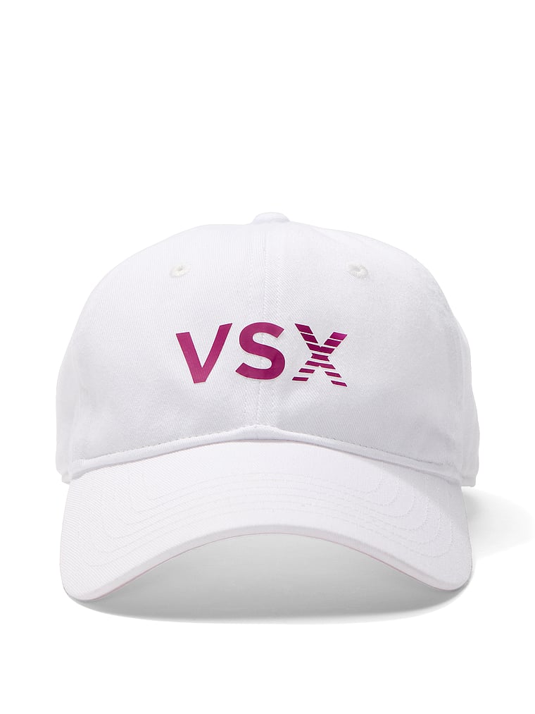 Victoria's Secret, Victoria's Secret VSX Baseball Cap, White, onModelBack, 2 of 4