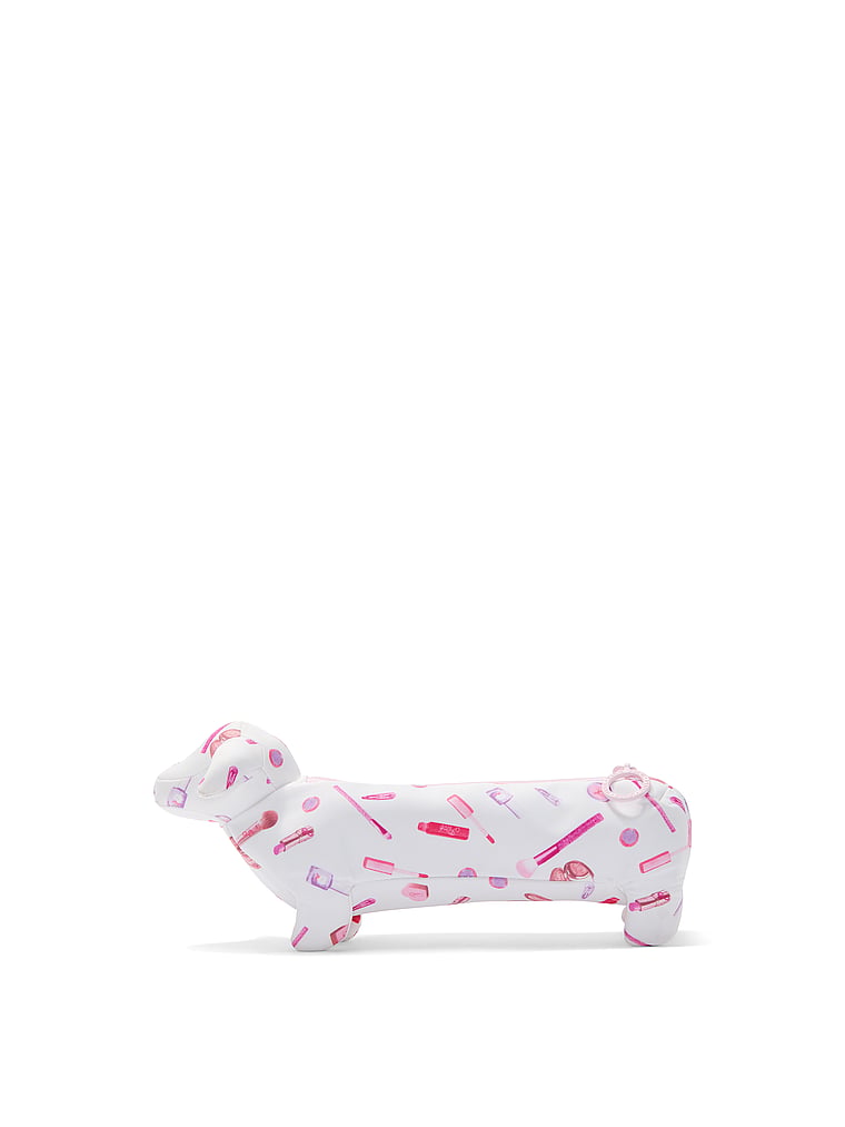PINK PINK Dog Makeup Brush Bag, Makeup Print, onModelBack, 1 of 3