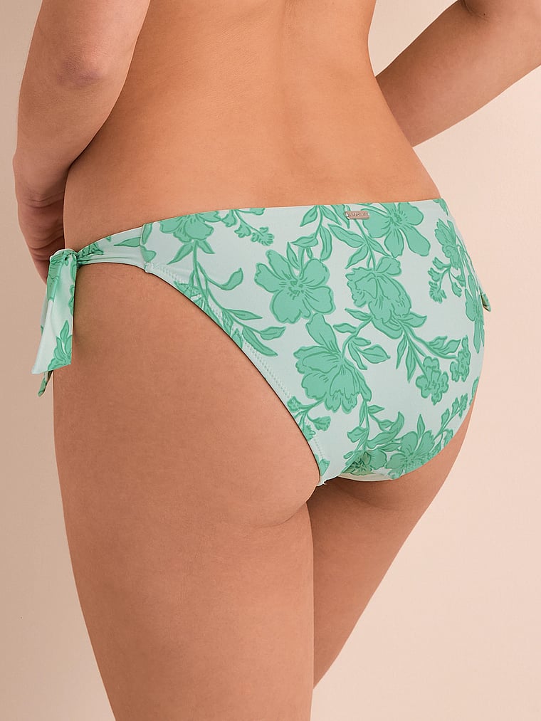 Victoria's Secret, Adore Me Perry Bikini Swim Bottom, Botanical Fantasy C04, onModelBack, 2 of 3