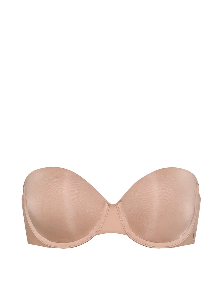 Victoria's Secret, Invisible by Victoria’s Secret Uplift Strapless Bra, Praline, offModelFront, 4 of 4